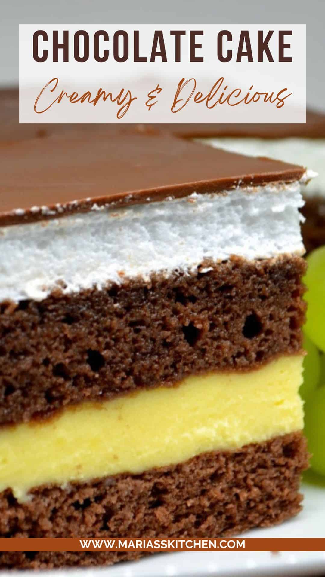 Delicious Creamy Chocolate Cake