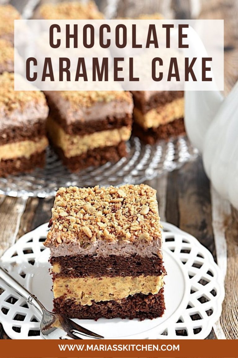 Chocolate Caramel Cake with Sunflower Seeds - Maria's Kitchen