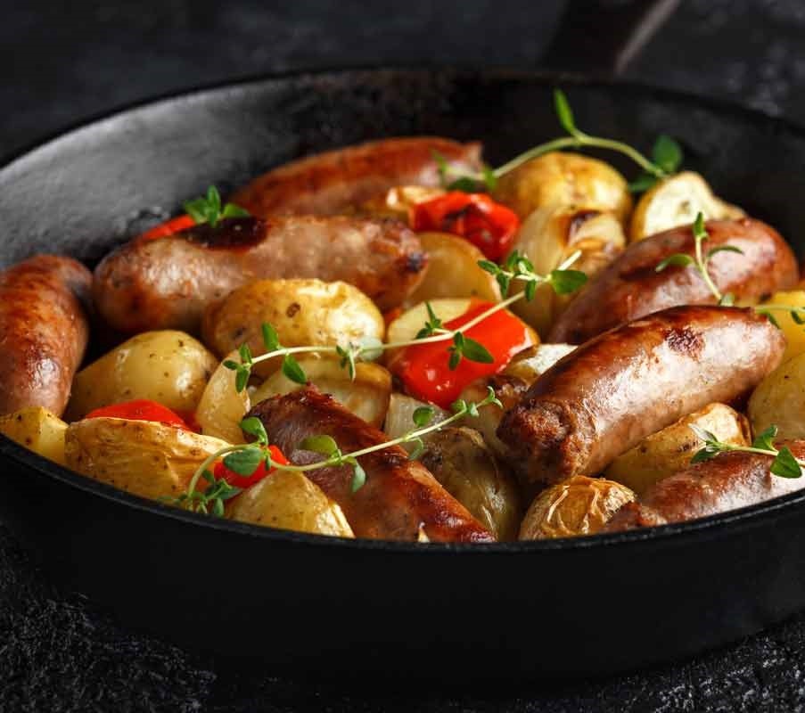 Bratwurst and Potato Skillet