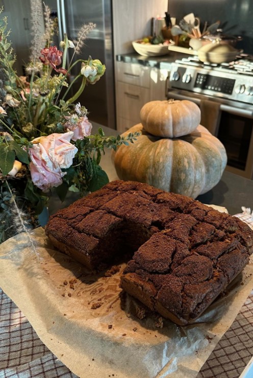 Cinnamon Sugar Pumpkin Coffee Cake