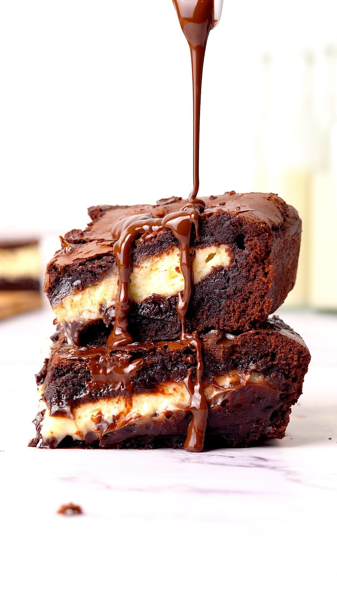 Cheesecake Stuffed Brownies