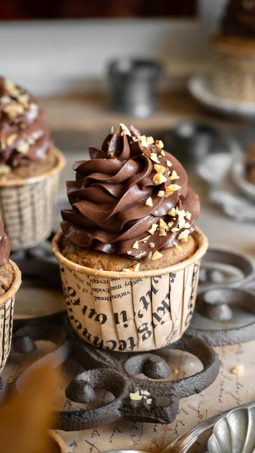 Coffee Walnut Cupcakes - Maria's Kitchen