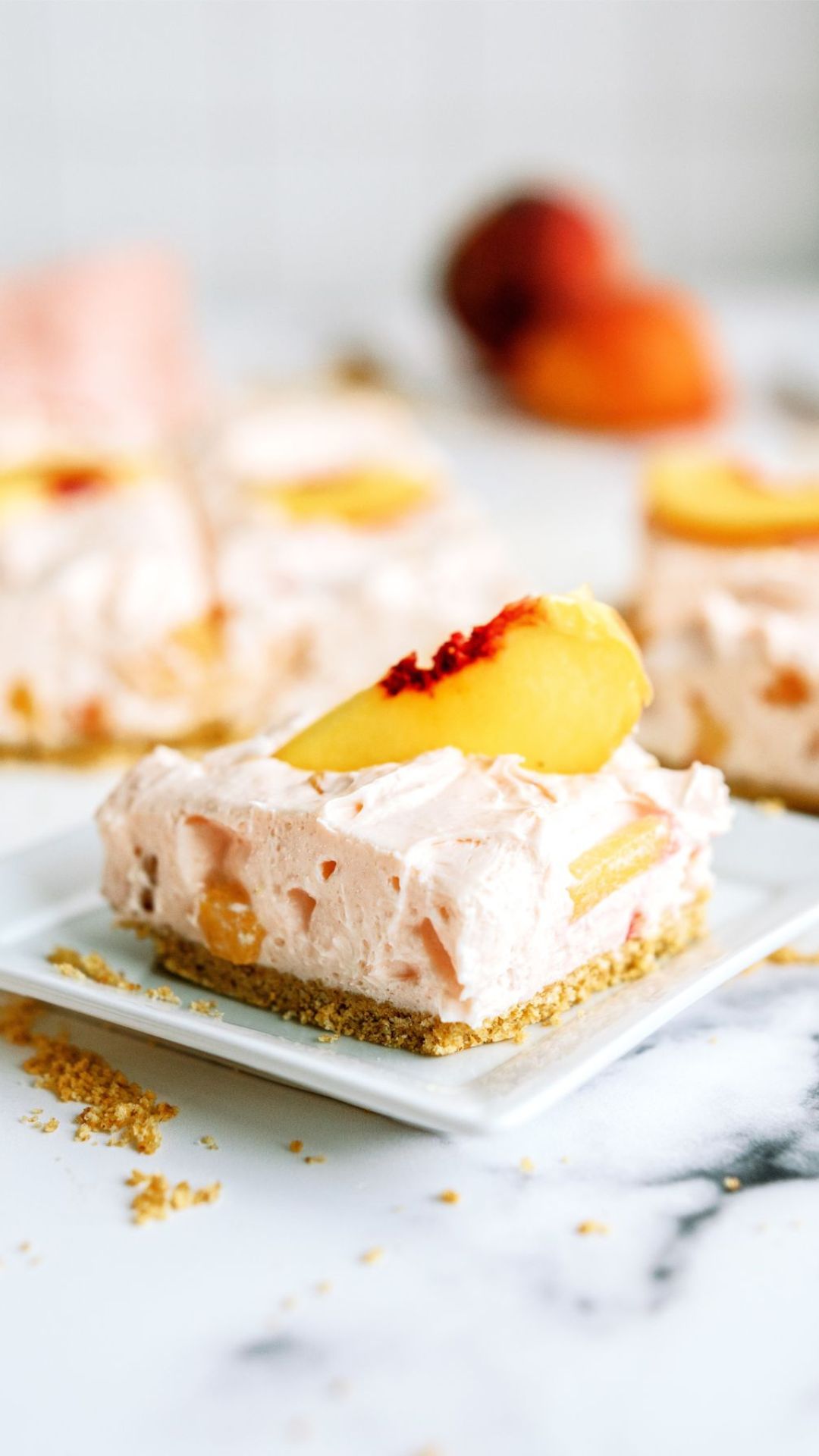 Easy & Delicious Peach Cheesecake Bars