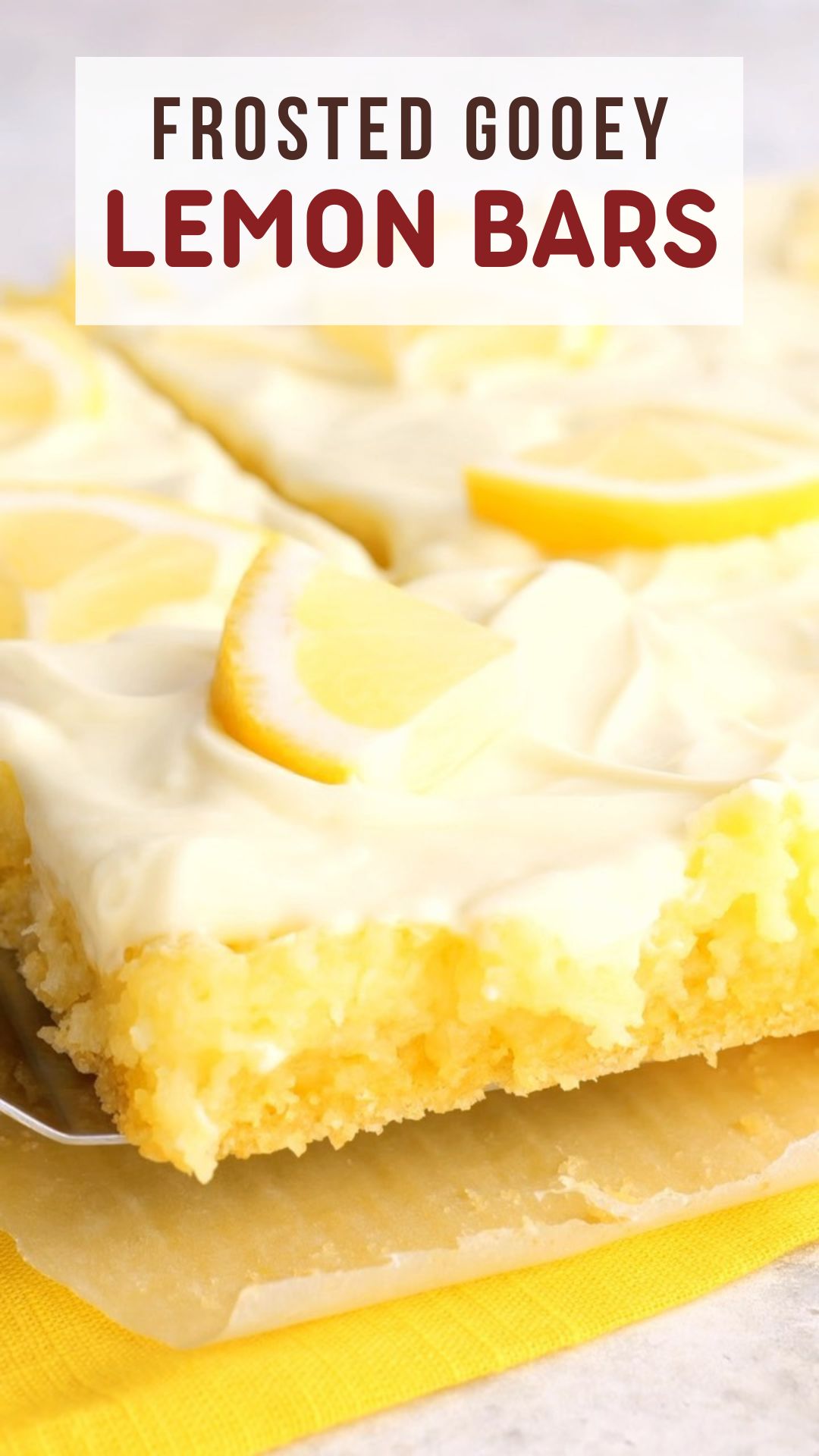 Frosted Gooey Lemon Bars