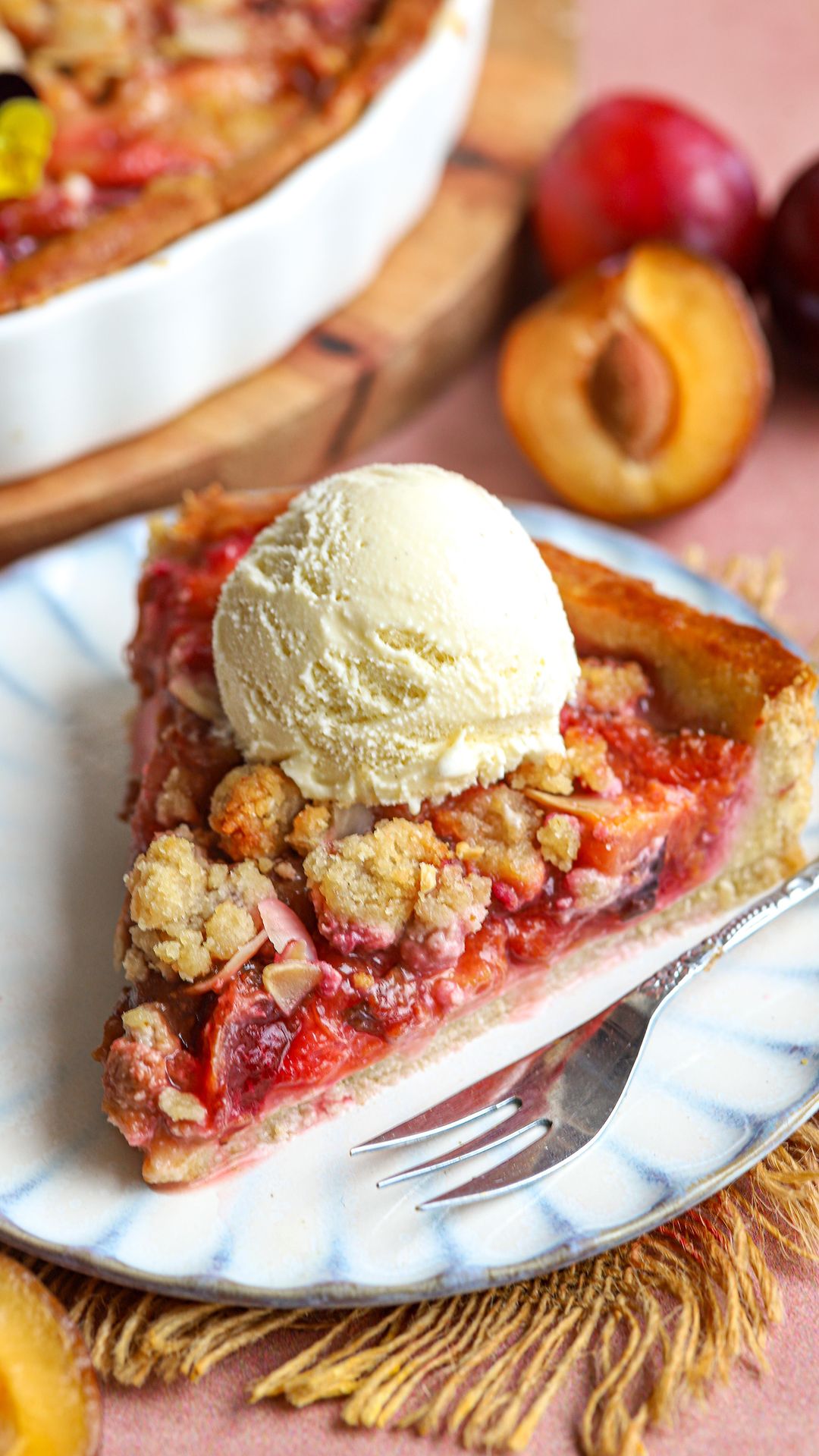 Gluten Free Plum Pie