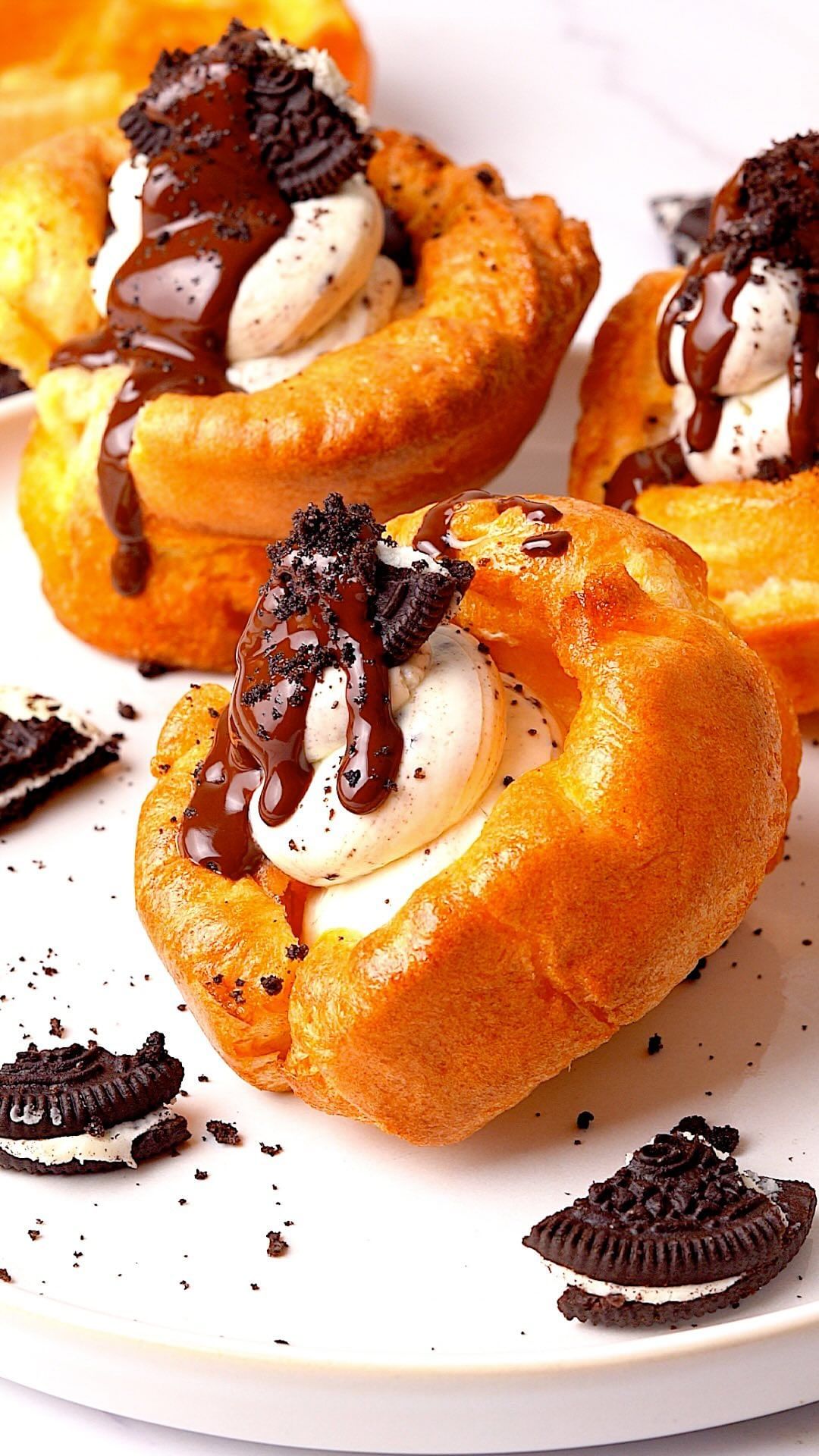 Oreo Cheesecake Yorkshire Puddings