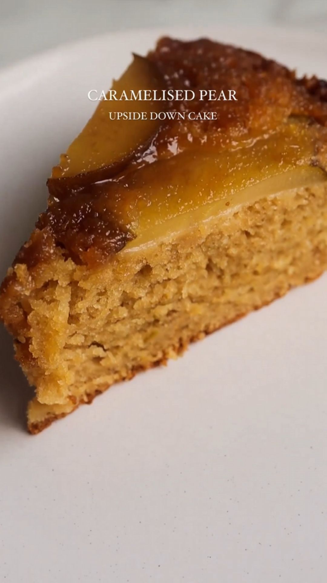 Pear Upside Down Cake - Maria's Kitchen