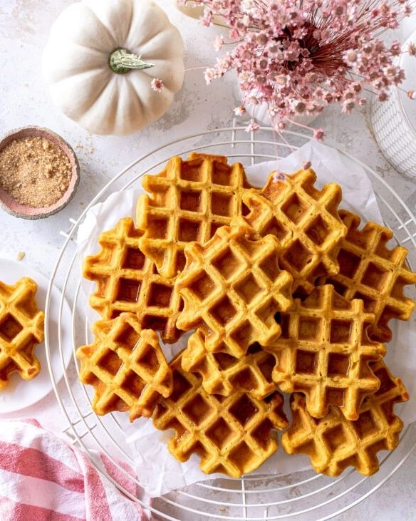 Pumpkin Spice Waffles