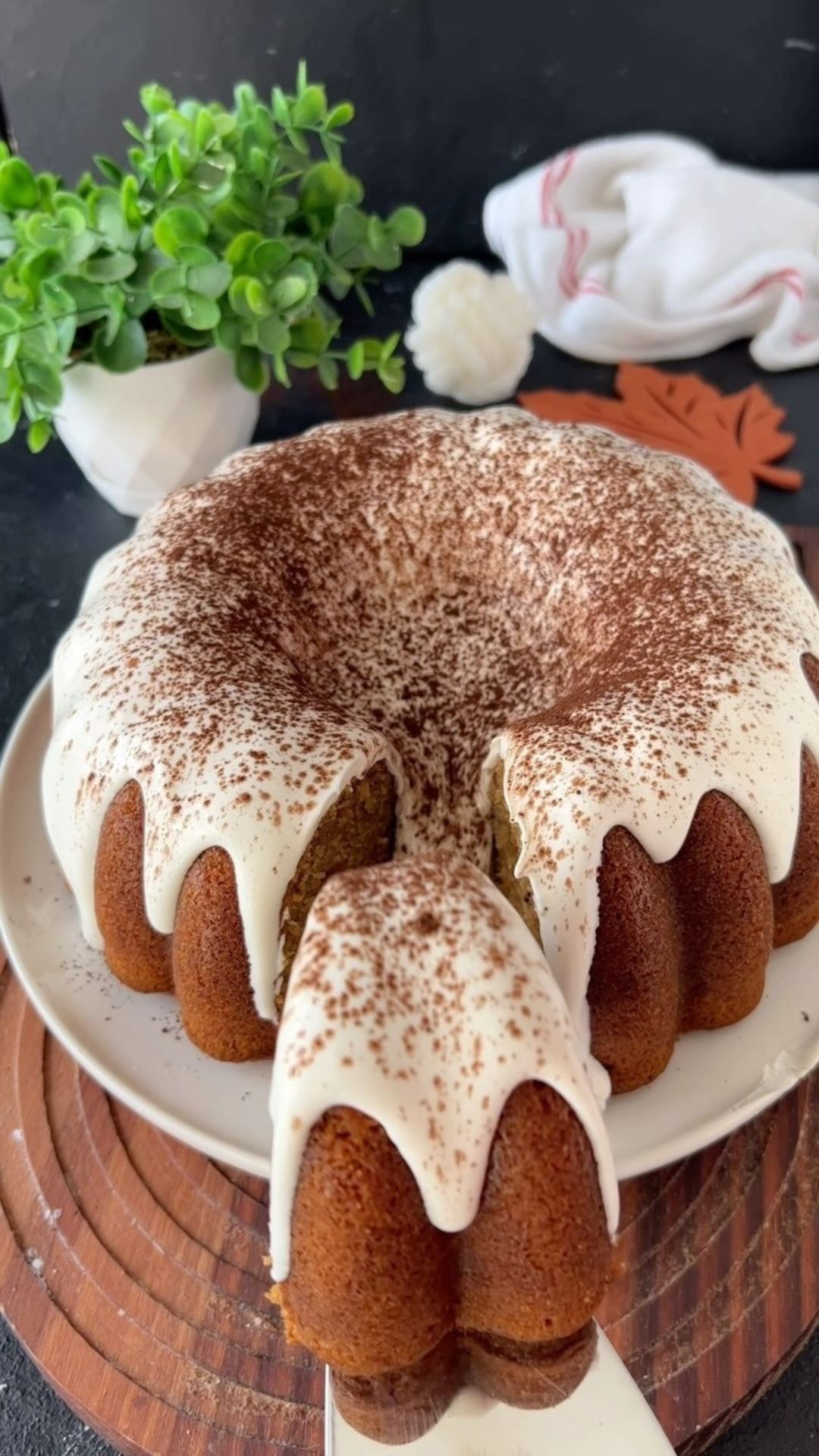 Coffee Bliss Cake with Creamy Labneh Sauce