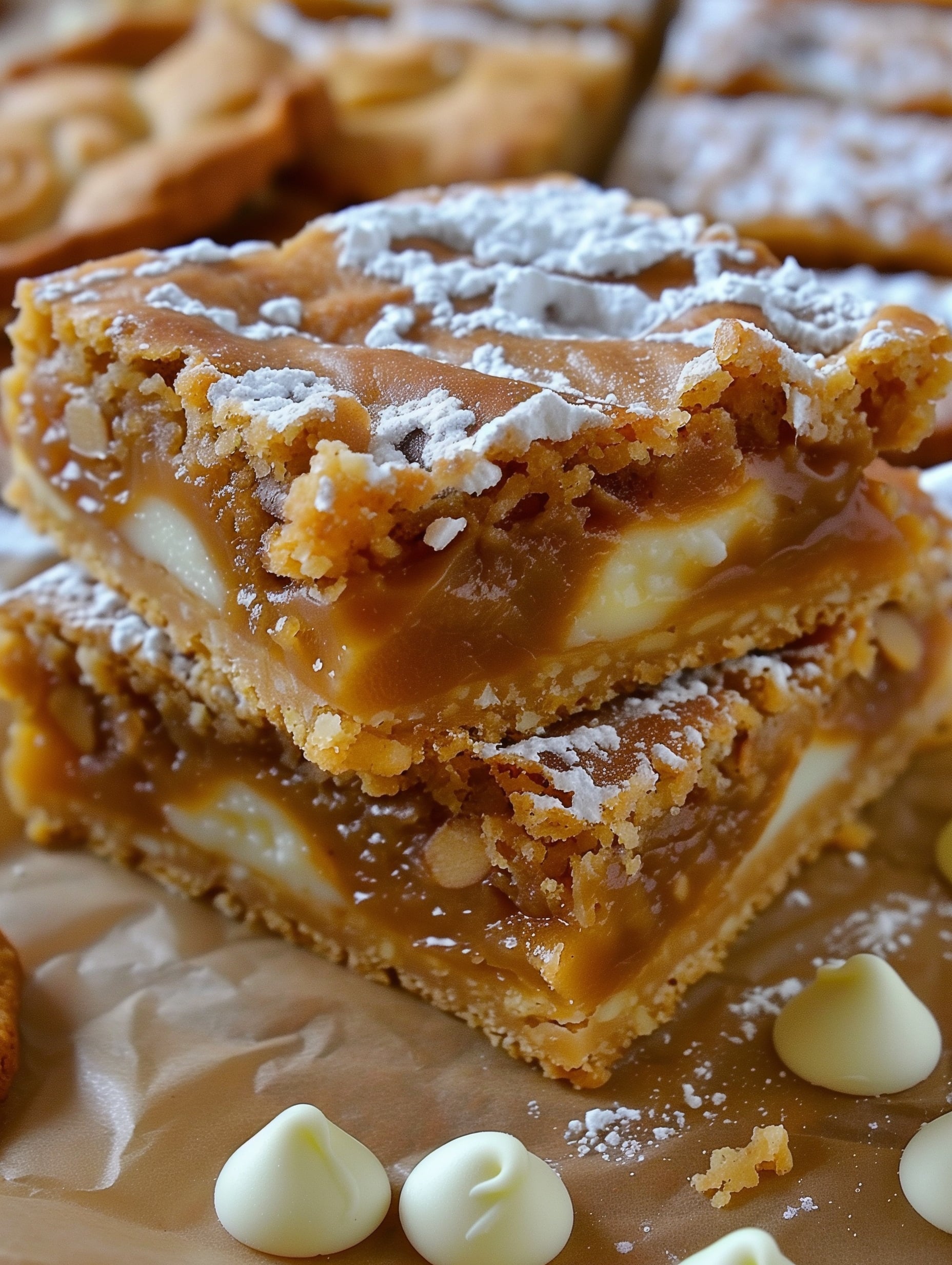 Biscoff White Chocolate Gooey Bars