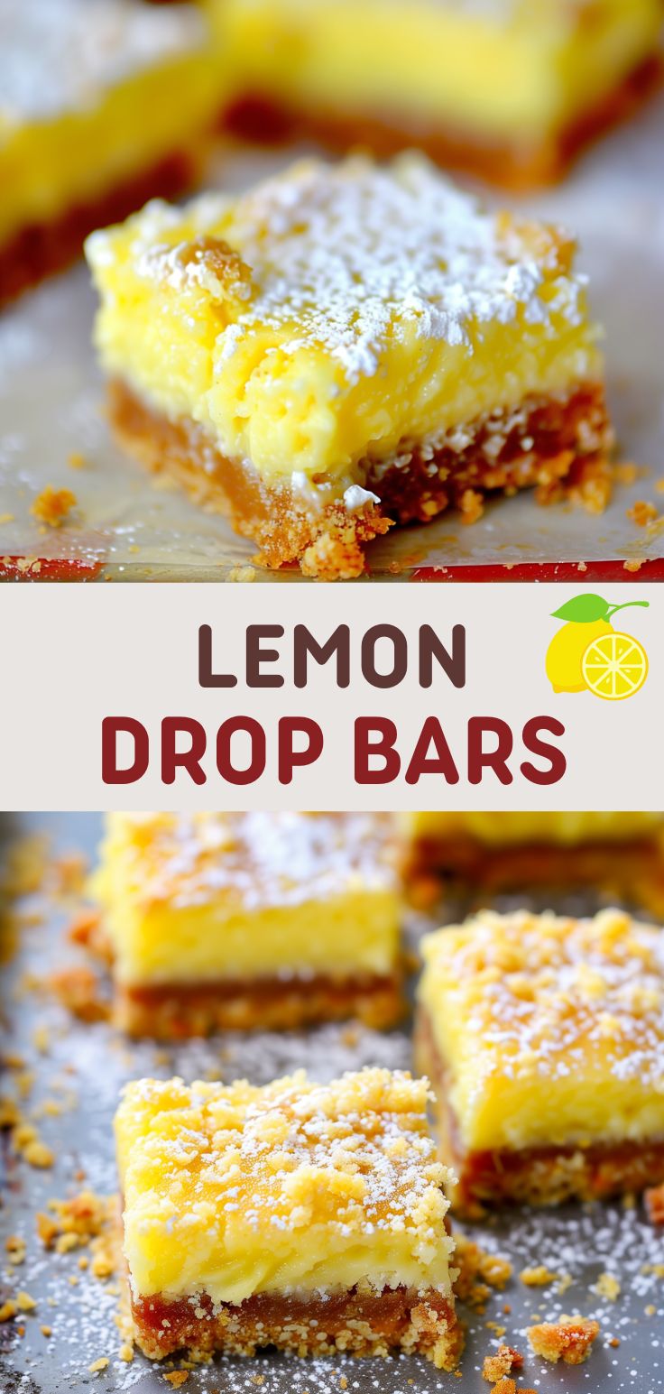 Delicious Lemon Drop Bars - Maria's Kitchen