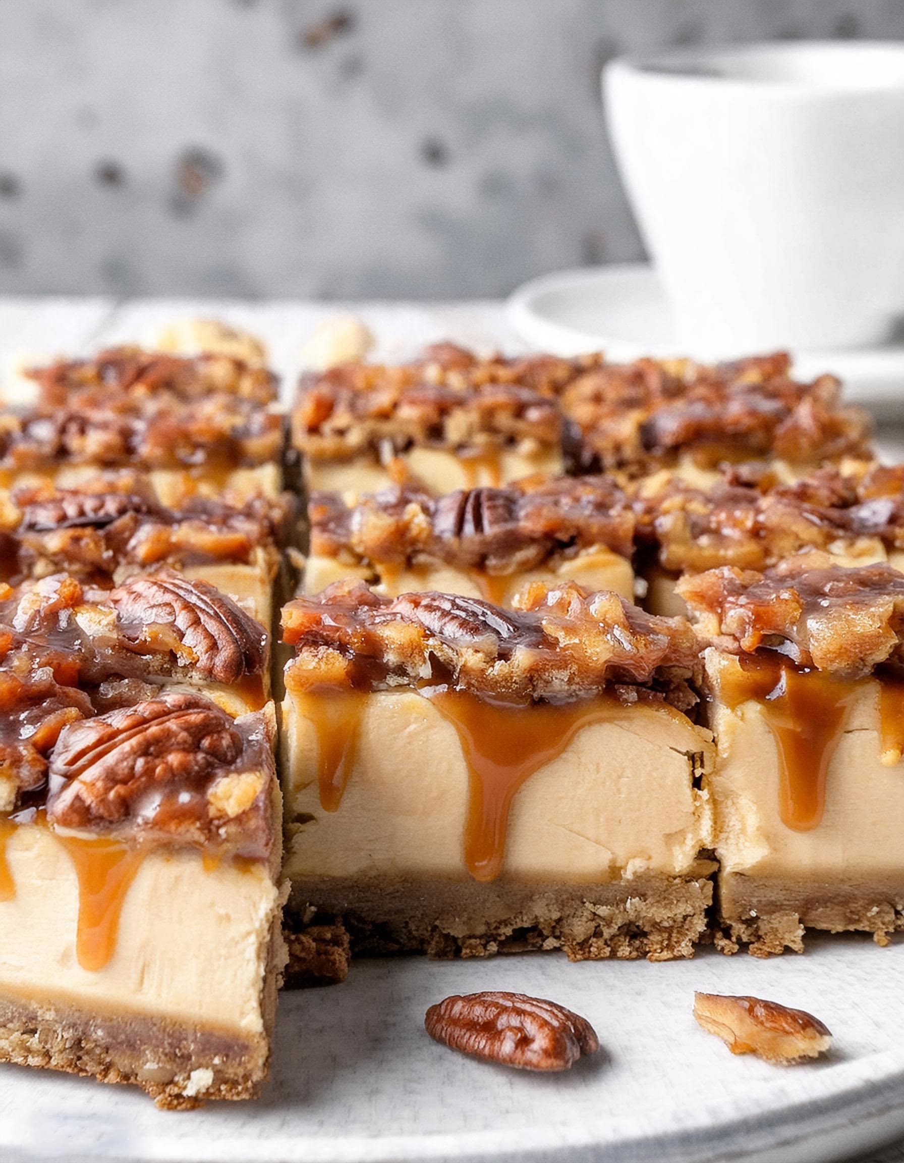 Pecan Pie Cheesecake Bars