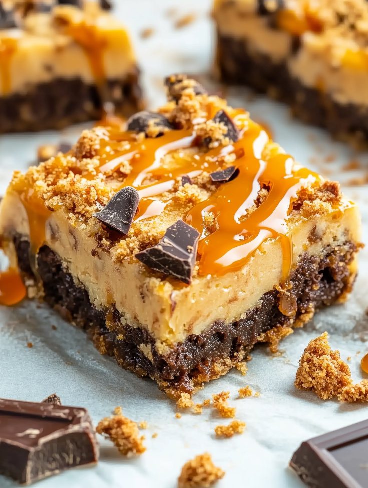 Butterfinger Cheesecake Brownies